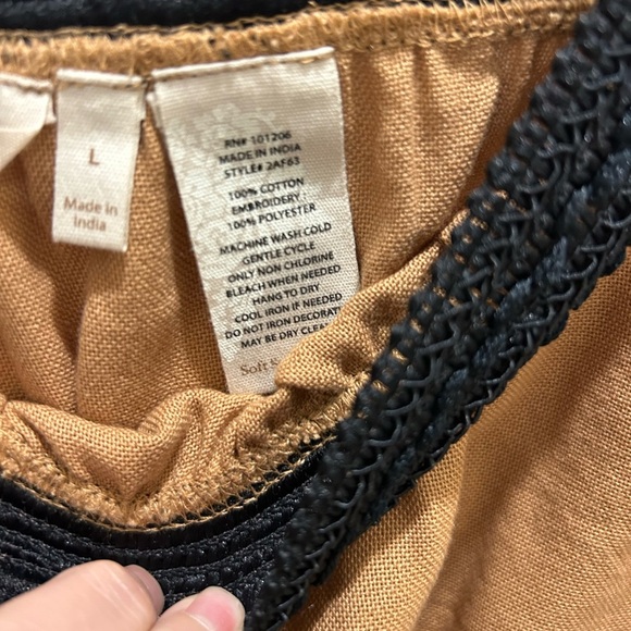 Soft Surroundings oversized women's relaxed tassels capris size large - Picture 7 of 7